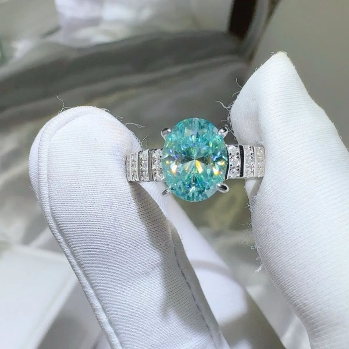 2 Carat Moissanite 925 Sterling Silver Ring