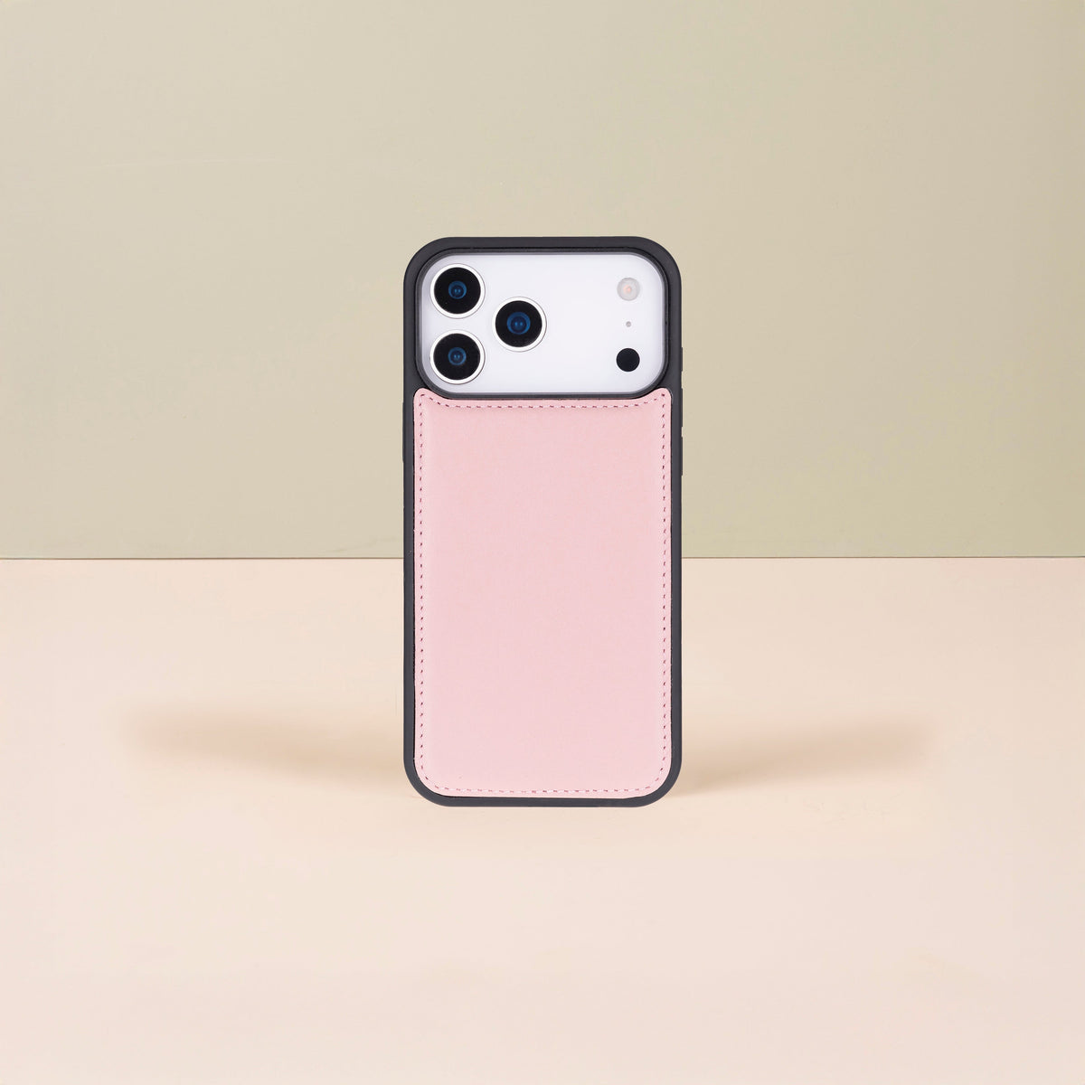 Leather iPhone 18 Pro Max Wallet Case – Pink - Austin