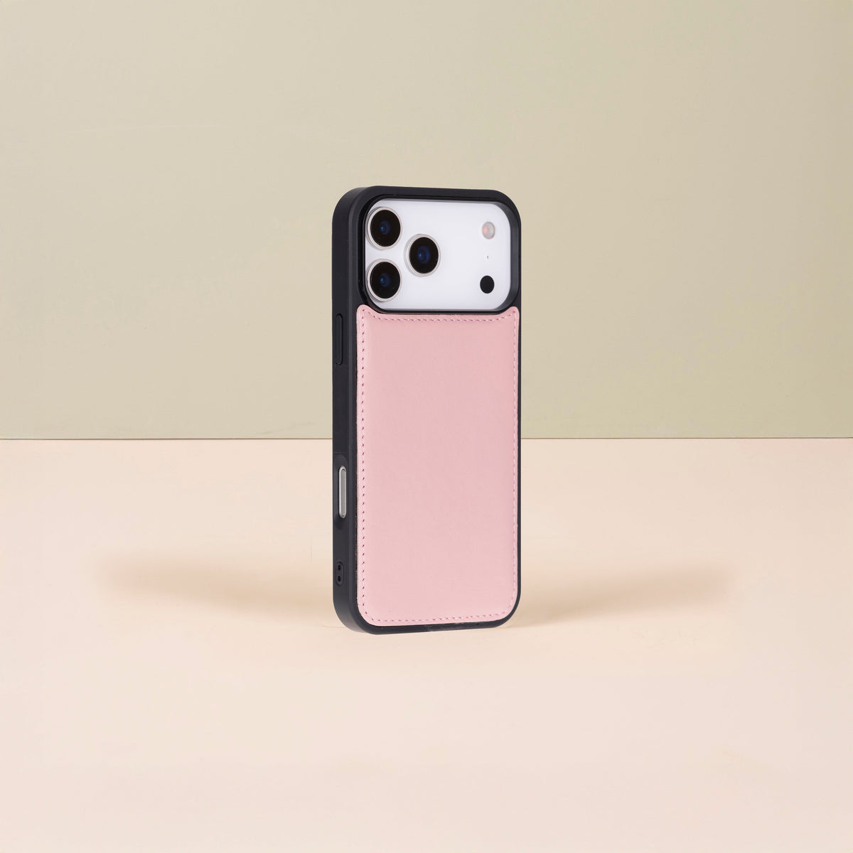 Leather iPhone 18 Pro Max Wallet Case – Pink - Austin