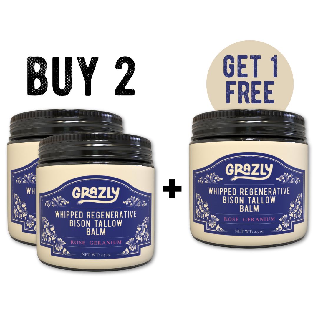 Whipped Bison Tallow & Manuka Honey Moisturizing Balm