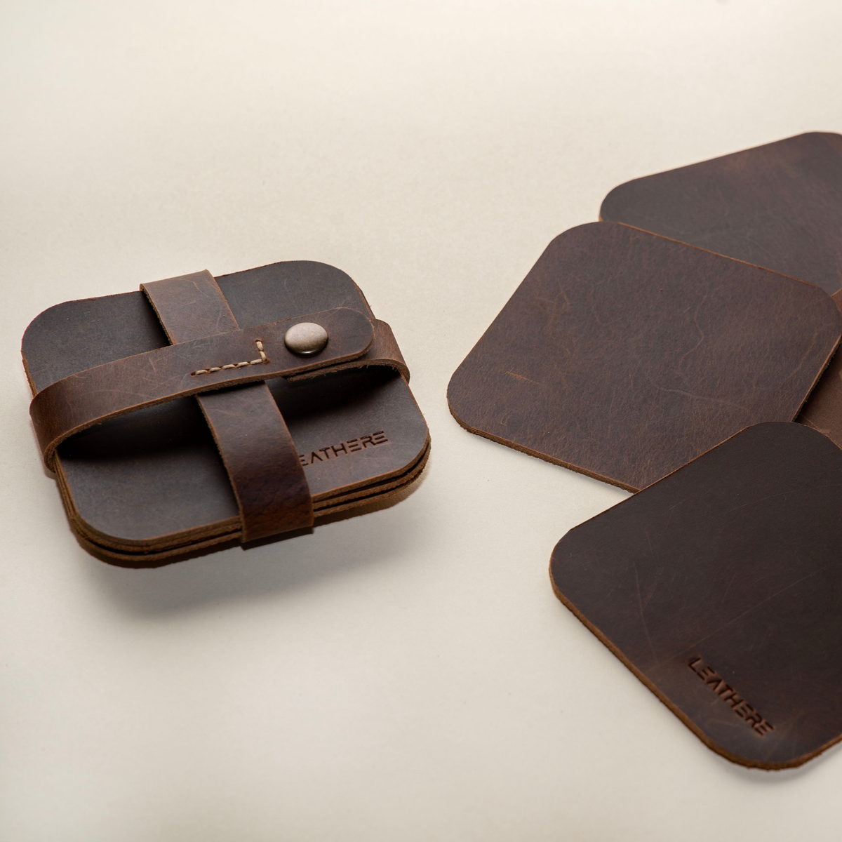 The Brooklyn Set | A 4-Piece Leather Gift Set by LEATHERE