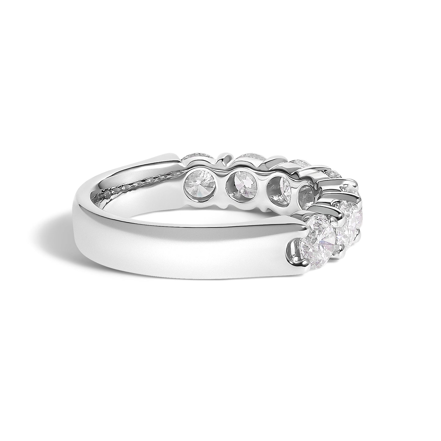 14K White Gold 2. 0 Cttw Diamond 7 Stone Band Ring