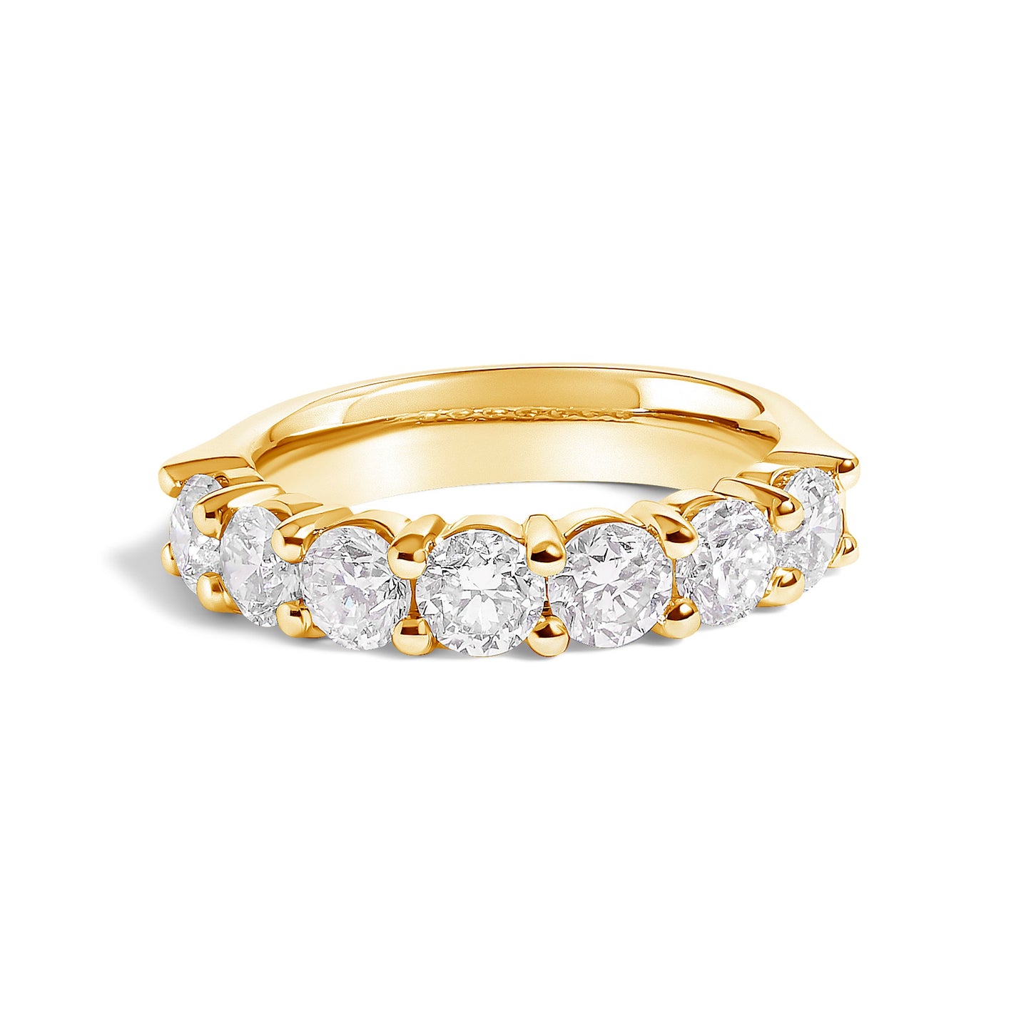 14K White Gold 2. 0 Cttw Diamond 7 Stone Band Ring