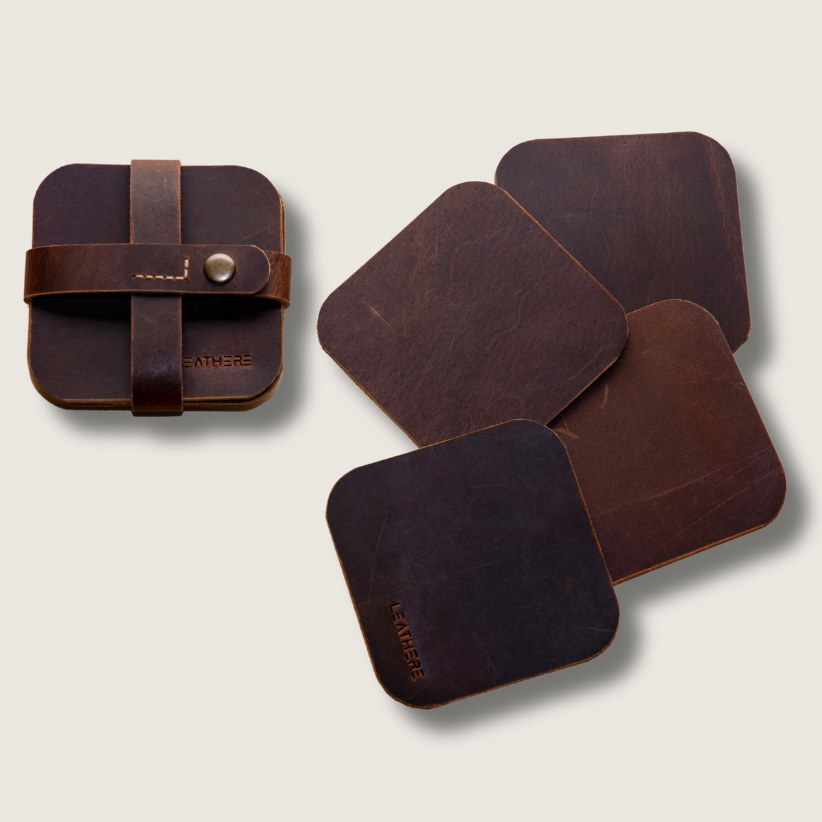 The Brooklyn Set | A 4-Piece Leather Gift Set by LEATHERE