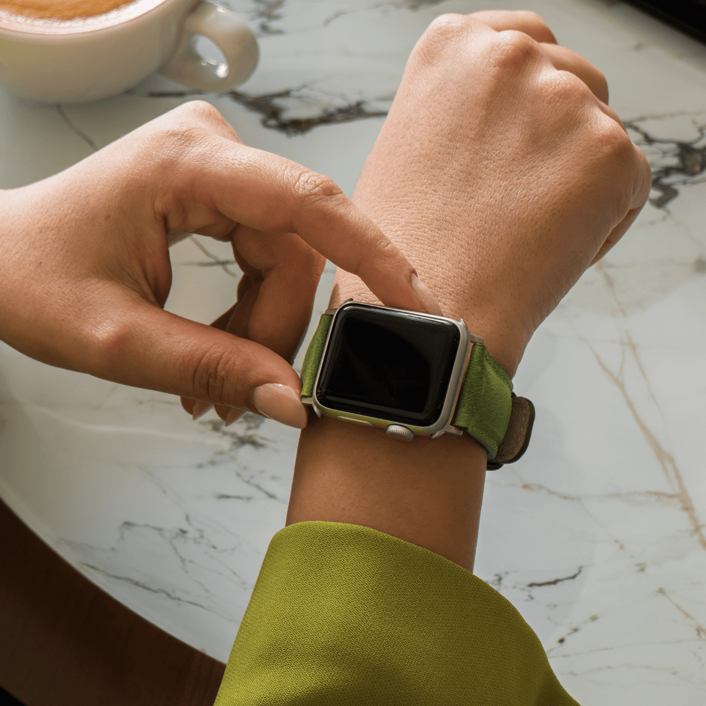 Apple Watch Purple Leather Strap - Boston