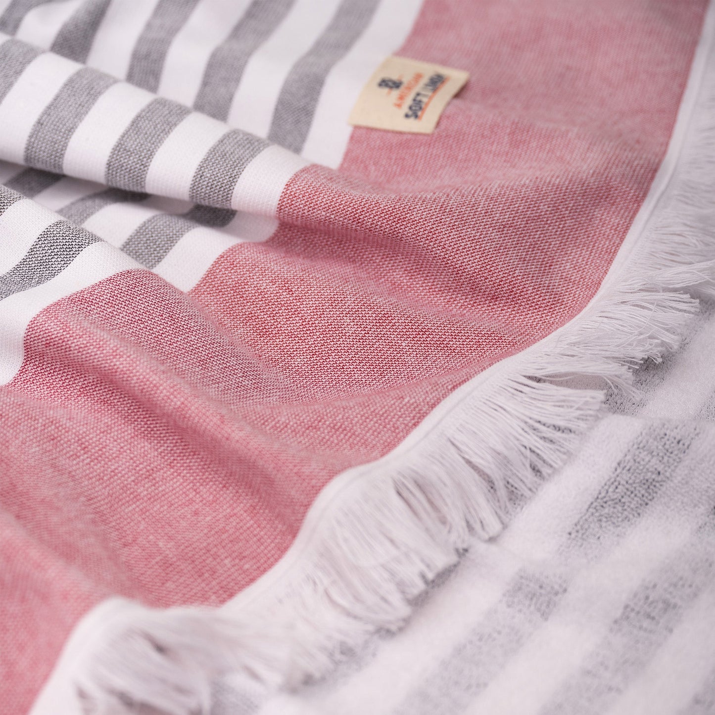 4 Packed Terry Peshtemal and Premium Beach Towel, Mediterranean Cotton Turkish Peshtemals, 35" x 60",  Modern & Traditional Turkish Bath Towels