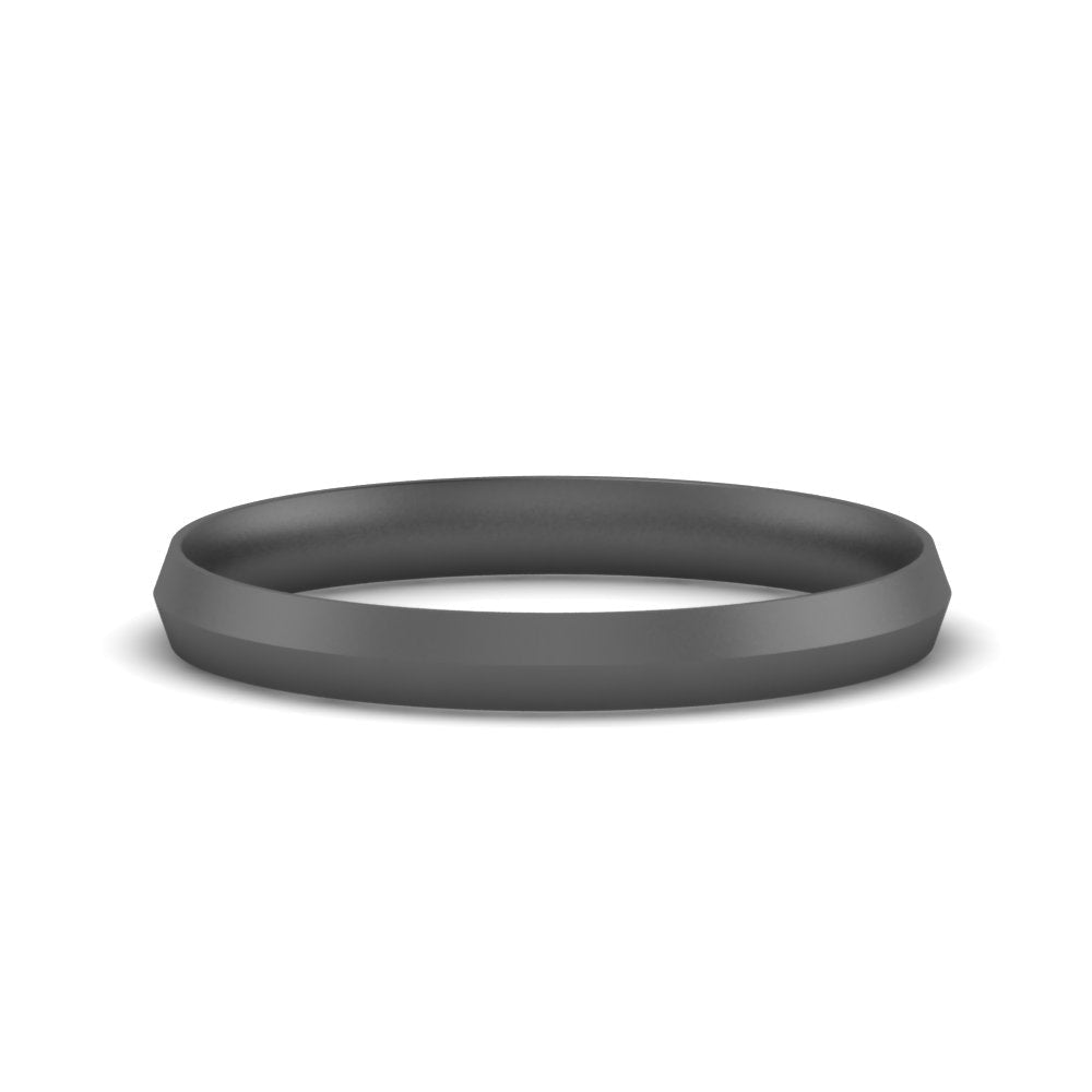 4 mm Comfort Fit Knife Edge Mens Band