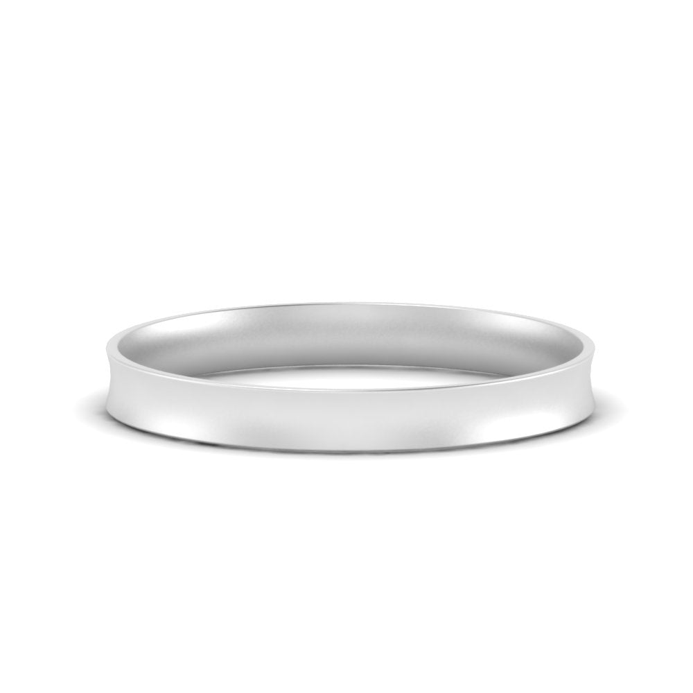 4 mm Comfort Fit Concave Mens Band