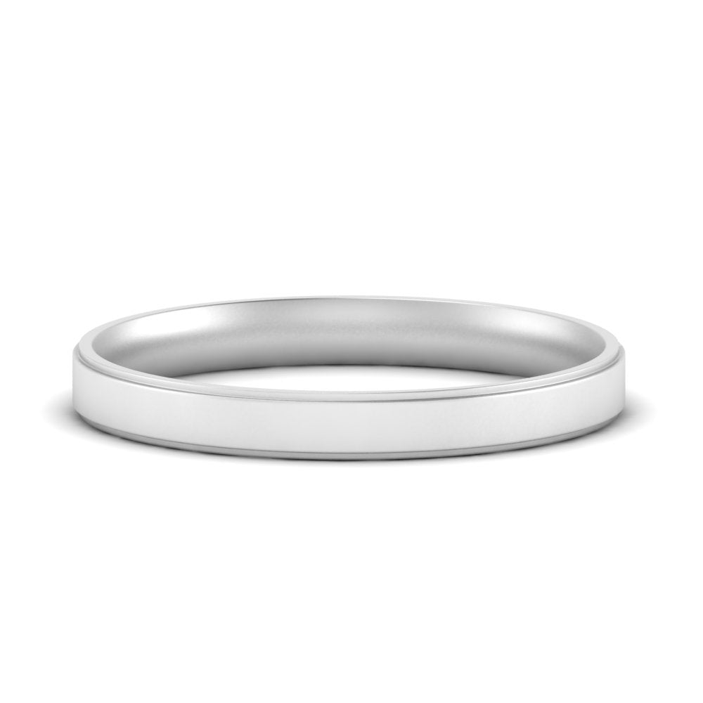 4 mm Steps Edge Comfort Fit Mens Band