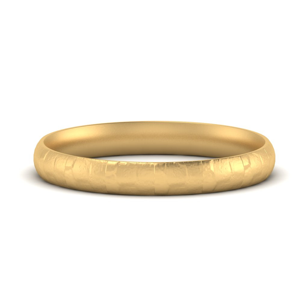 5 Mm Lightweight Rock Texture Mens Wedding Band