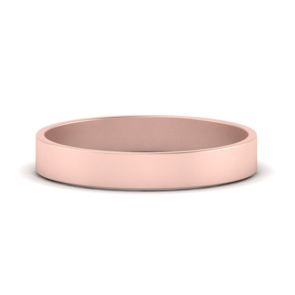 5 mm Flat Gold Wedding Band