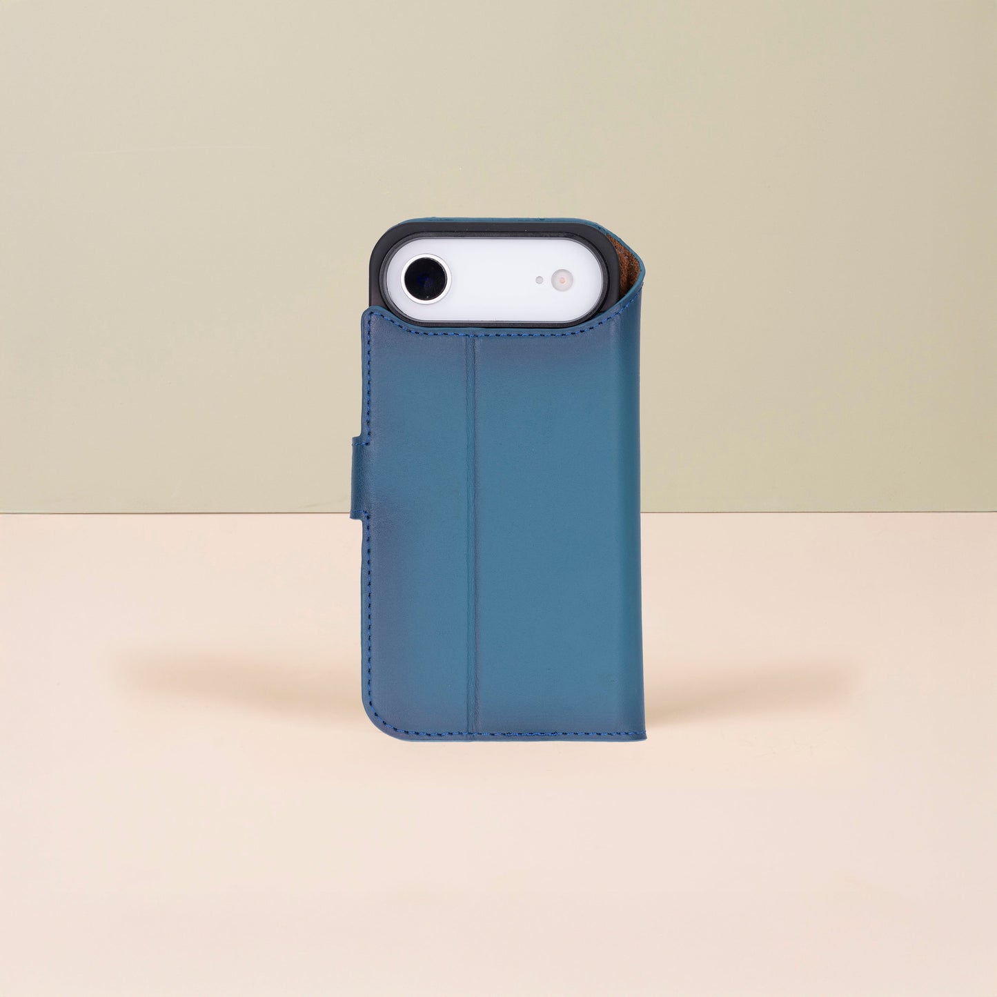 Premium Leather iPhone Air Wallet Case – Blue - Austin