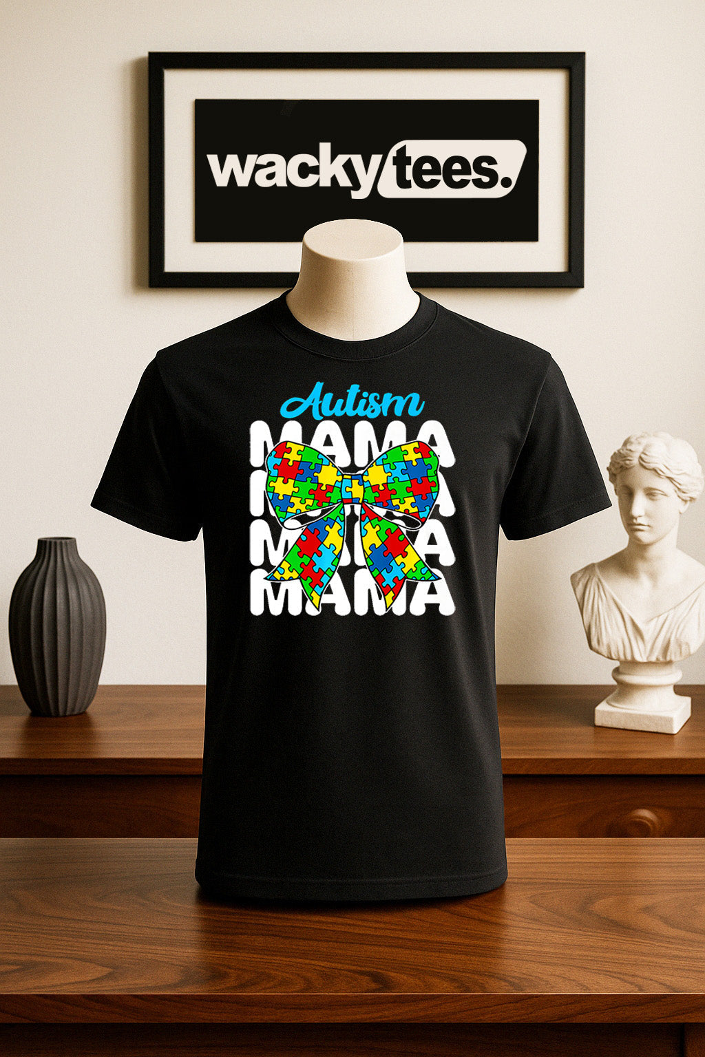 Autism Mama Mama Mama Awareness Graphic Tee Shirt