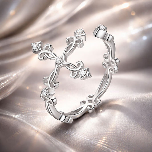 S925 Sterling Silver 0.4cm Width Pavé Setting CZ Ring