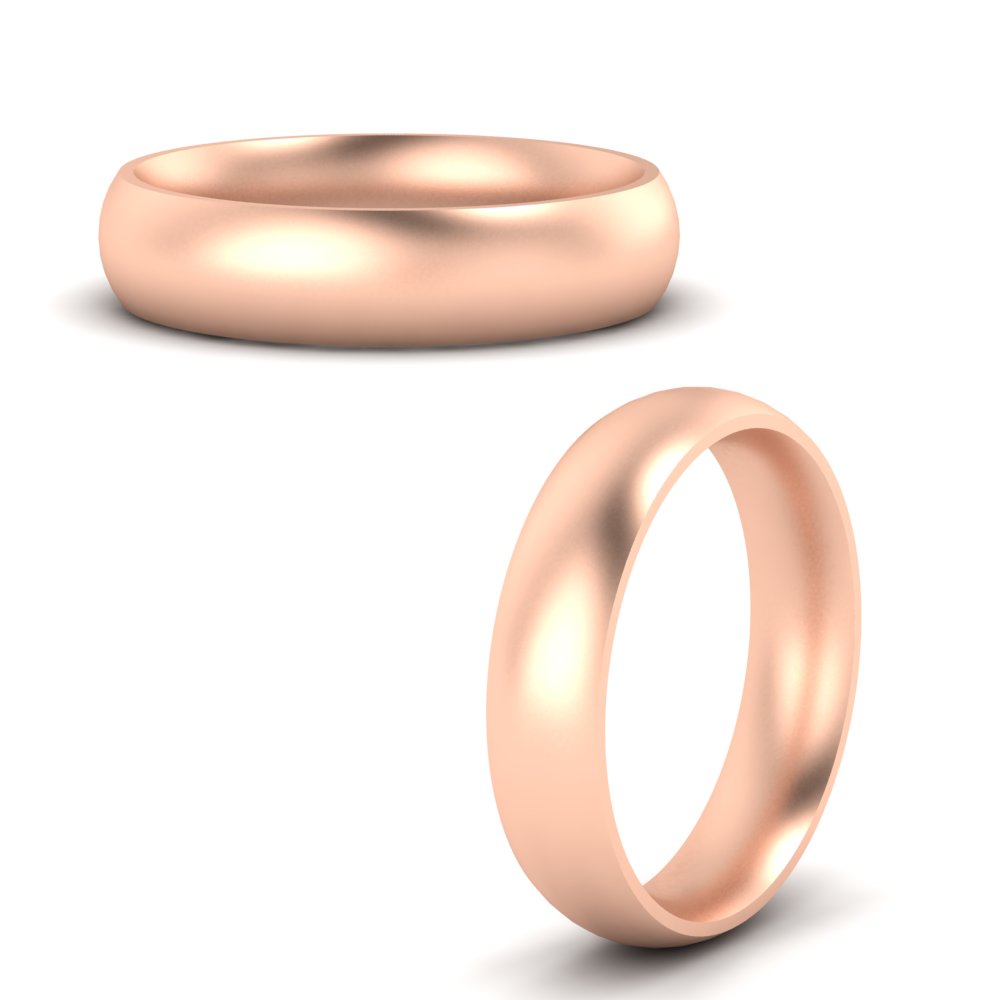 Minimalist 4mm Mens Wedding Band
