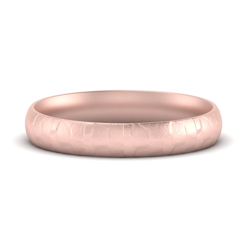 5 Mm Lightweight Rock Texture Mens Wedding Band