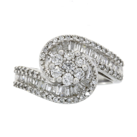 1.00ct Diamond Ring 14KT White Gold