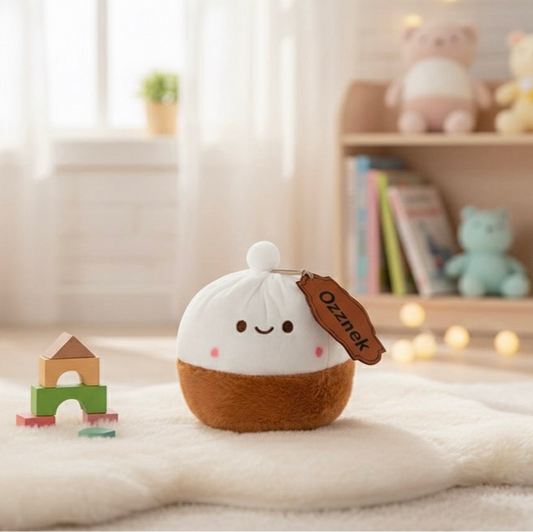 Kawaii Dumpling Plushie | 8" Xiǎo Lóng Bāo Soup Dumpling Plush Toy