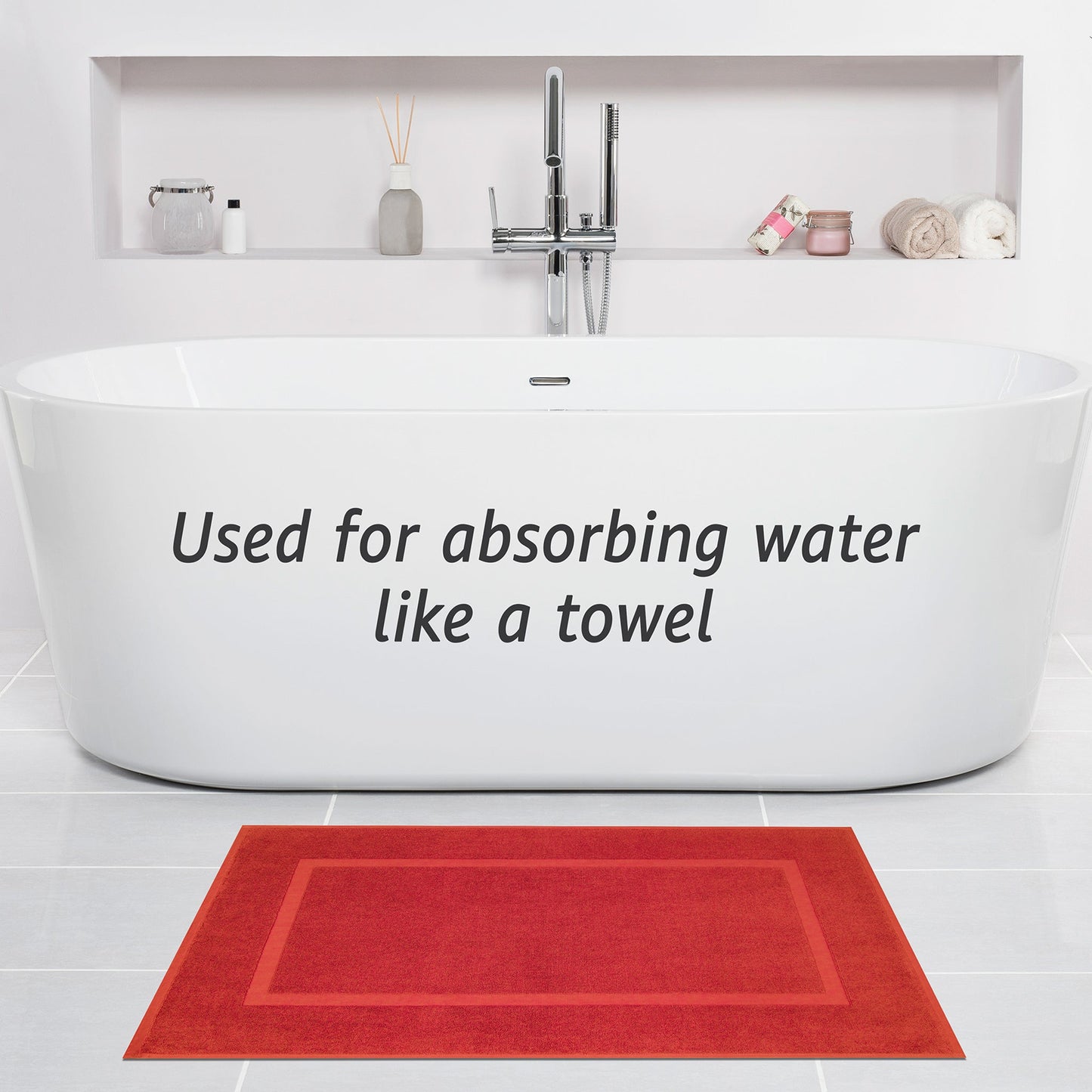 American Soft Linen Bekos 100% Cotton Bath Mat Set, 2 Piece 20x34 inches Bath Mats for Bathroom