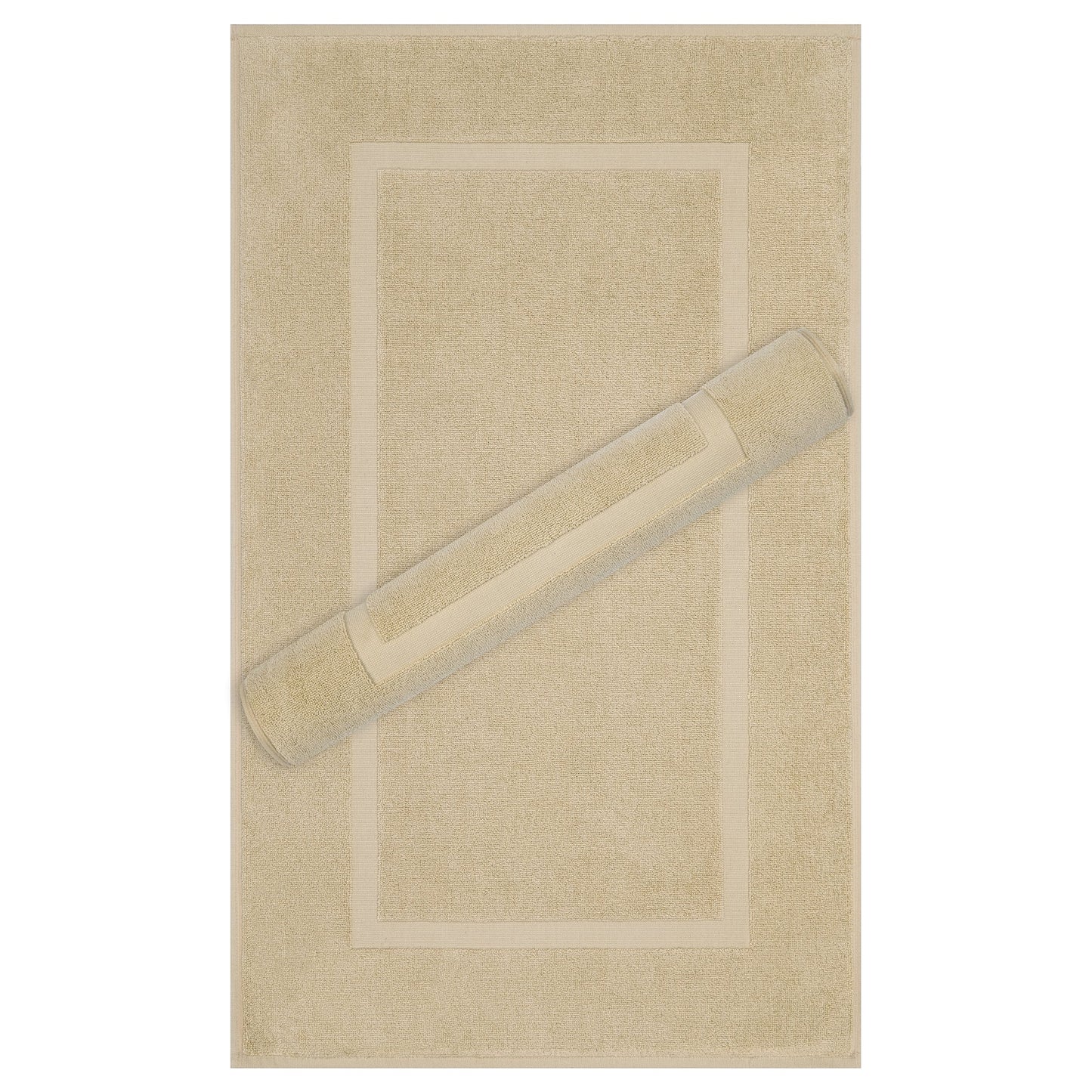 American Soft Linen Bekos 100% Cotton Bath Mat Set, 2 Piece 20x34 inches Bath Mats for Bathroom