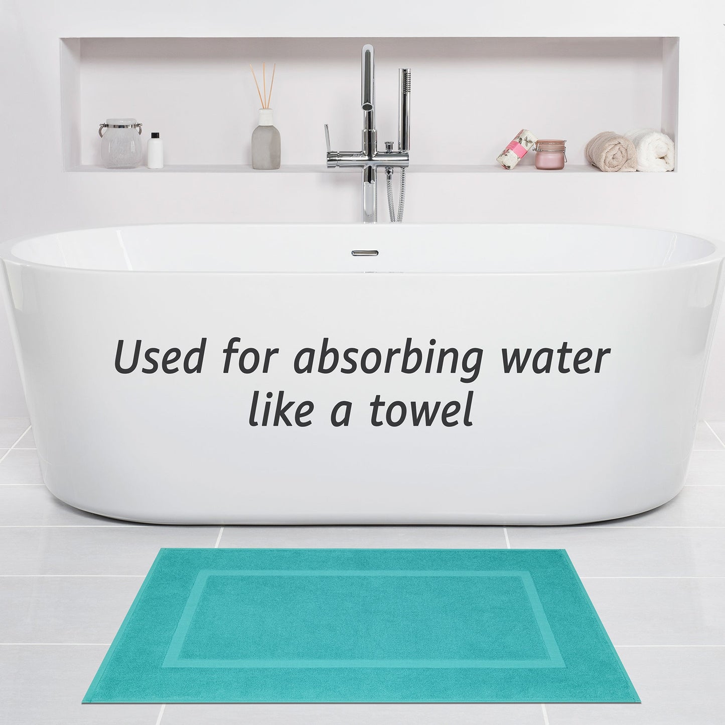 American Soft Linen Bekos 100% Cotton Bath Mat Set, 2 Piece 20x34 inches Bath Mats for Bathroom
