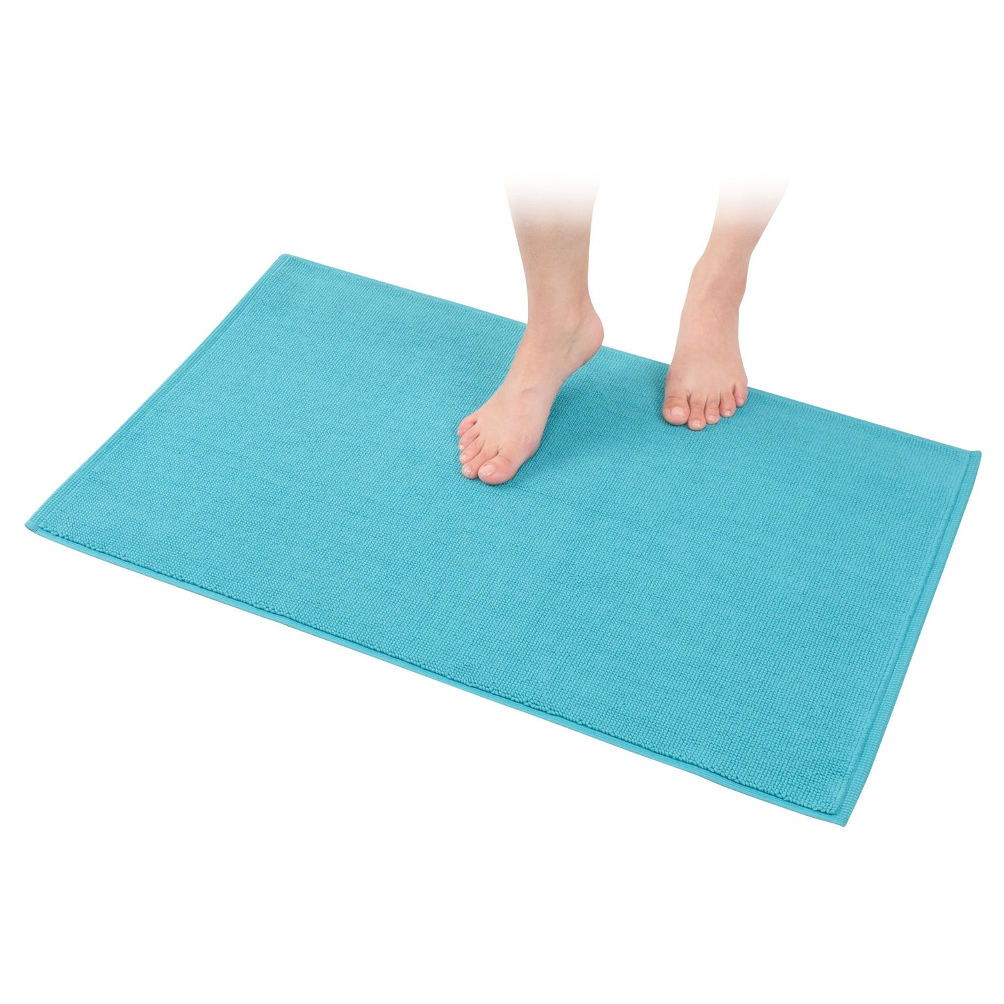 American Soft Linen 100% Cotton Bath Mat Rugs, 20x34 inches with Silicone Backing, Soft Absorbent Grip-Enhanced Bath Mats for Bathroom