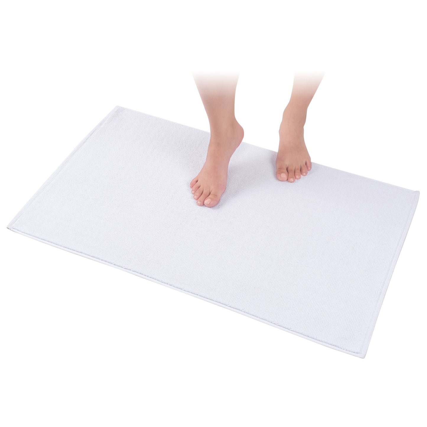 American Soft Linen 100% Cotton Bath Mat Rugs, 20x34 inches with Silicone Backing, Soft Absorbent Grip-Enhanced Bath Mats for Bathroom