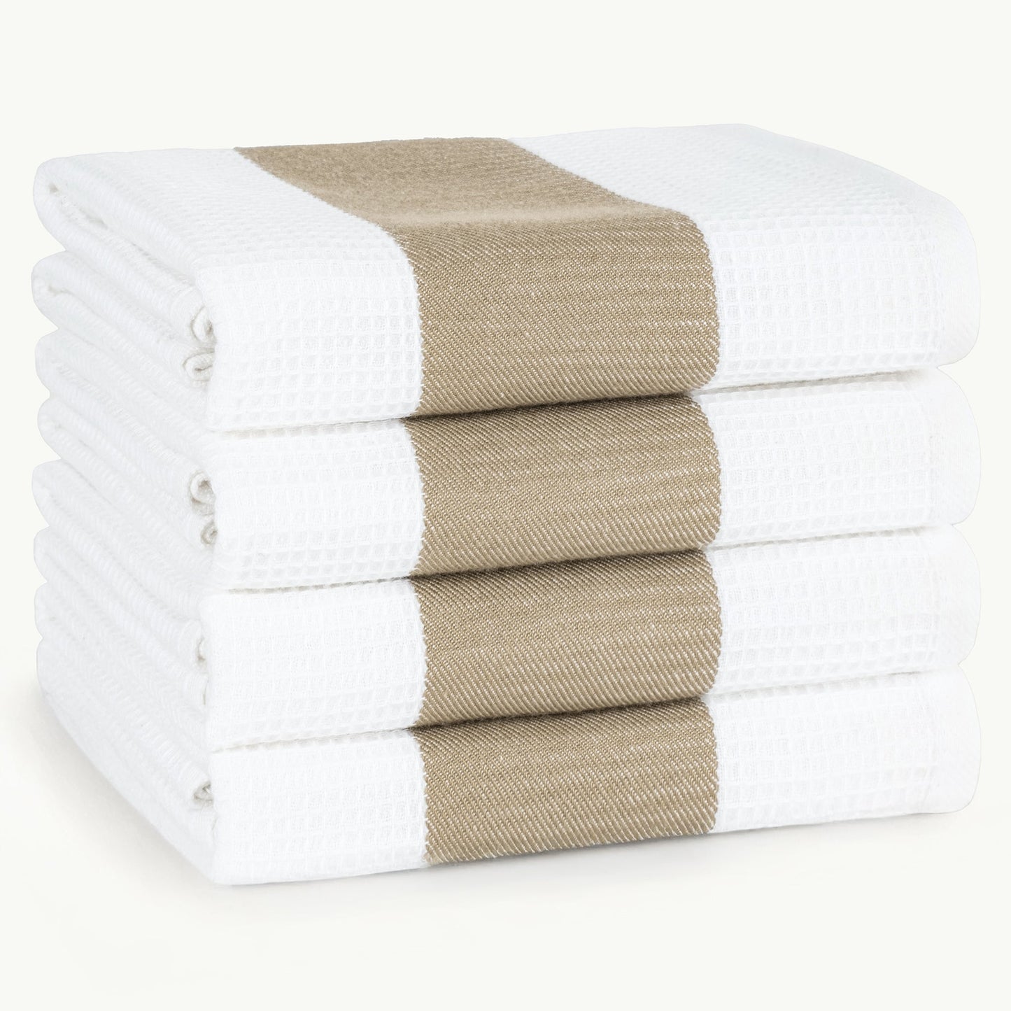 American Soft Linen 4 Packed Dish Towels, 100% Cotton Dish Cloths for Kitchen (BEST PRICE💖 )