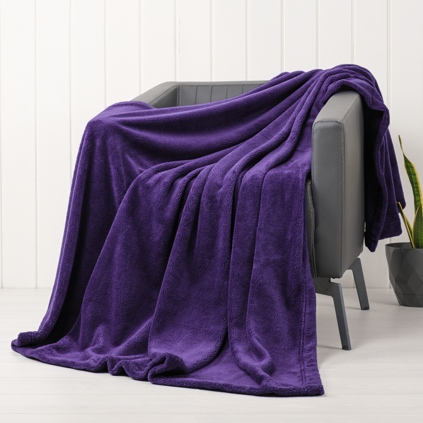 American Soft Linen Bedding Fleece Blanket, Plush Fuzzy Cozy Soft Blanket for Bed, Sofa, Couch