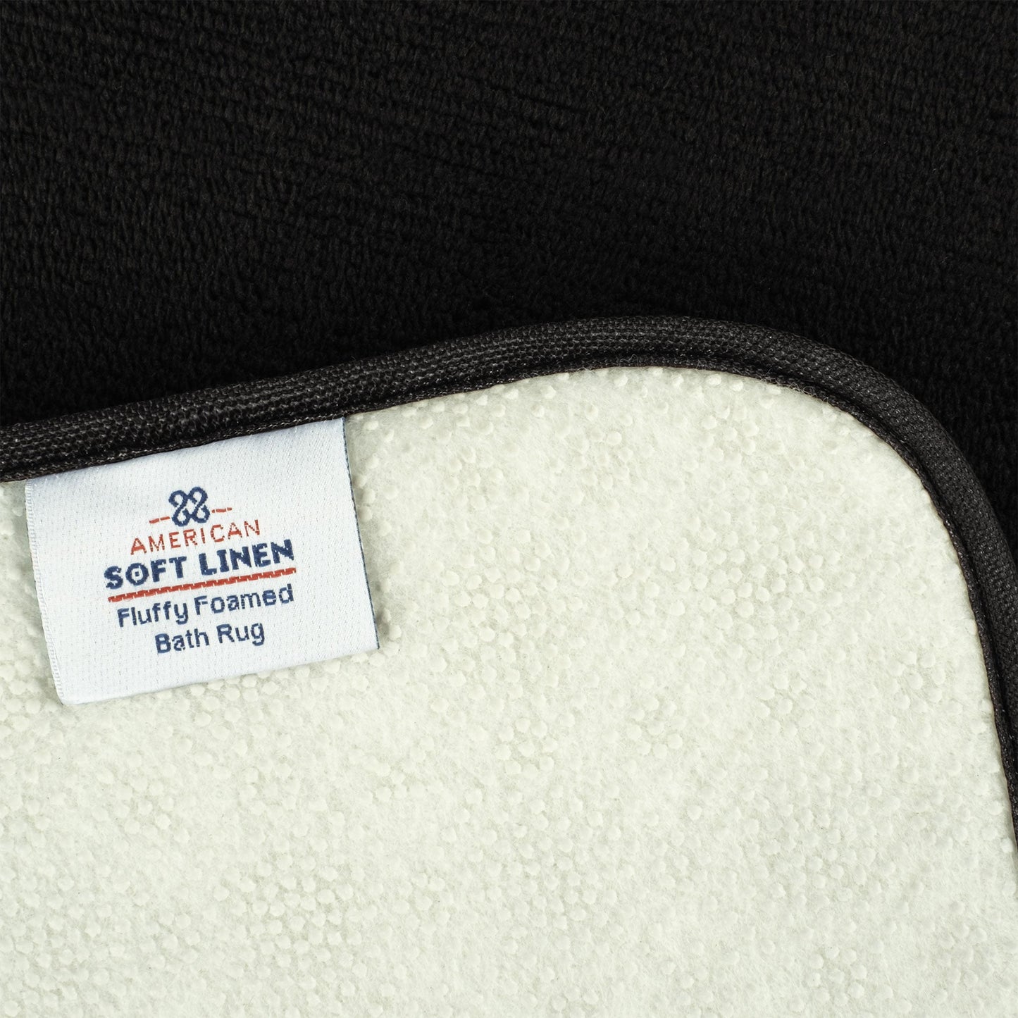 American Soft Linen Fluffy Foamed Bath Rug, 21x32 inches Bath Rugs for Bathroom, 100% Polyester Upper Fluffy Surface and Grip Enhanced Base