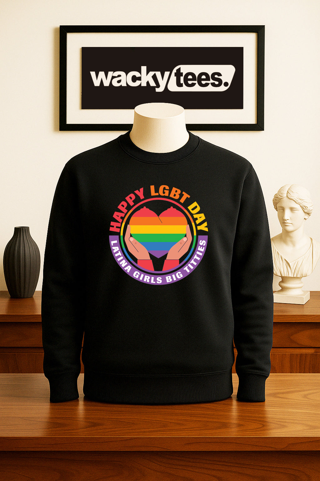 Happy LGBT Day Latina Girls Big Bitties Adult Humor Funny Graphic Tee Shirt