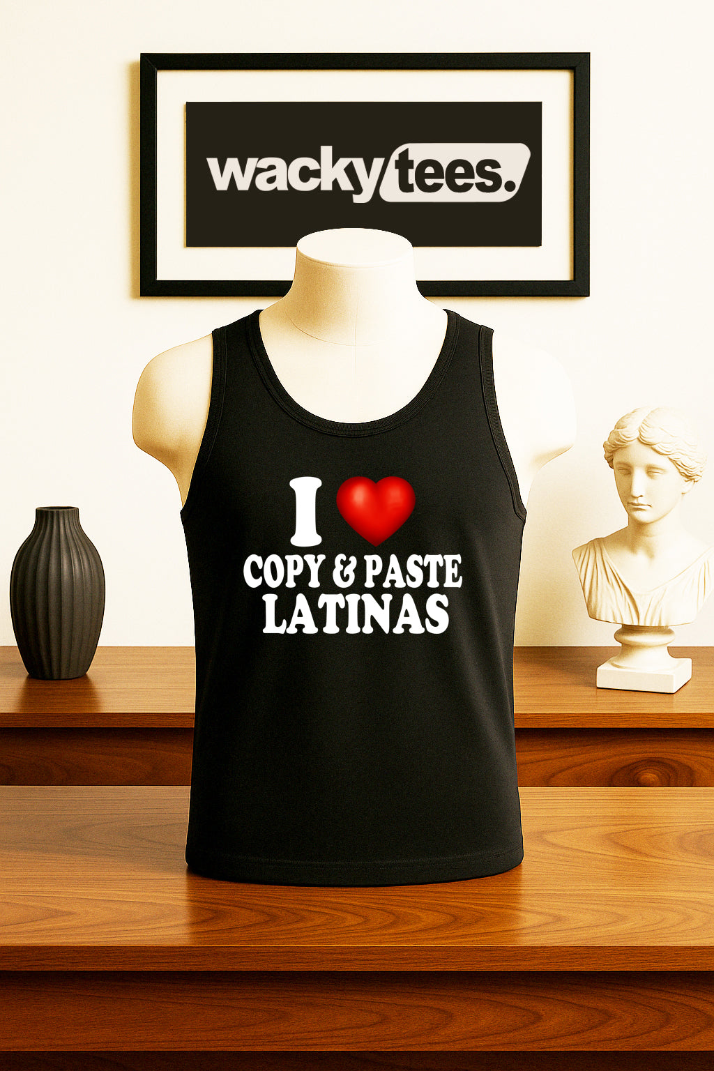 I Love Copy and Paste Latinas I Heart Mexican Funny Adult Humor Graphic Tee Shirt