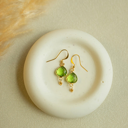 Peridot Ballet Drop Earrings