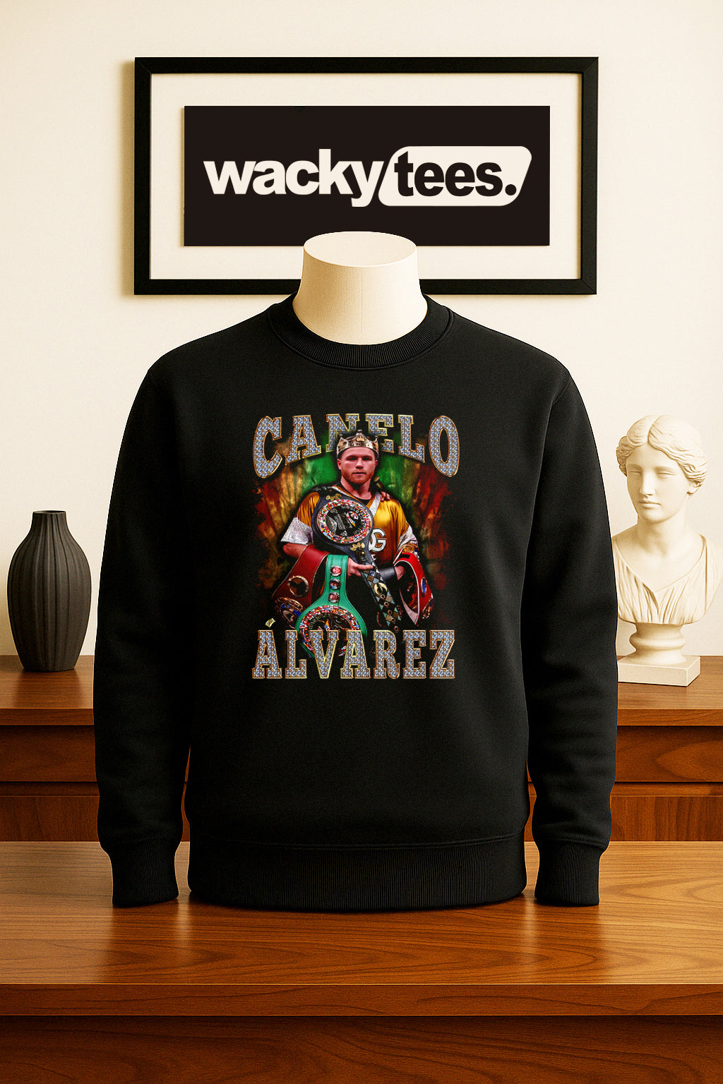 Canelo Alvarez El Rey Del Boxeo The King Boxing Distressed Graphic Tee Shirt