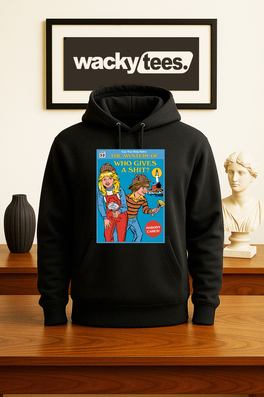 Childrens Books Mystery of Who Gives a Shit Funny Graphic Tee Shirt