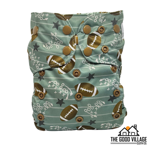 One Size Pocket Diaper - Touchdown