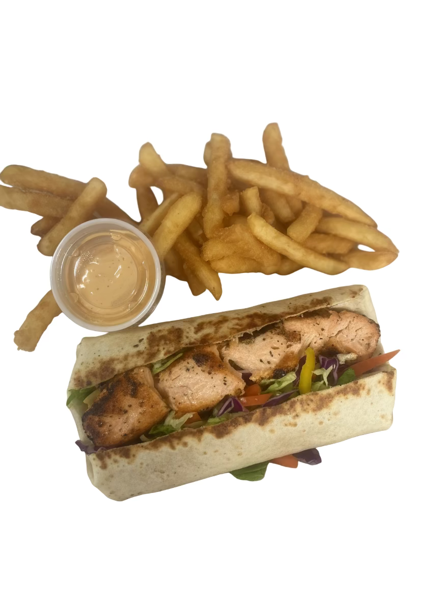 Salmon fish wrap