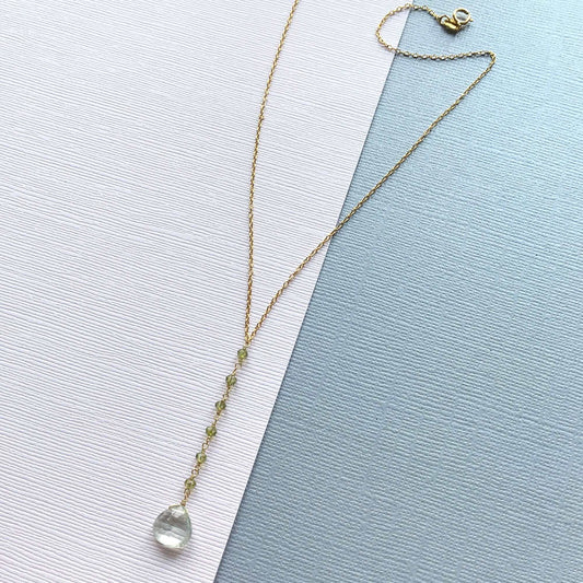 Green Amethyst Mini Yoga Pendant