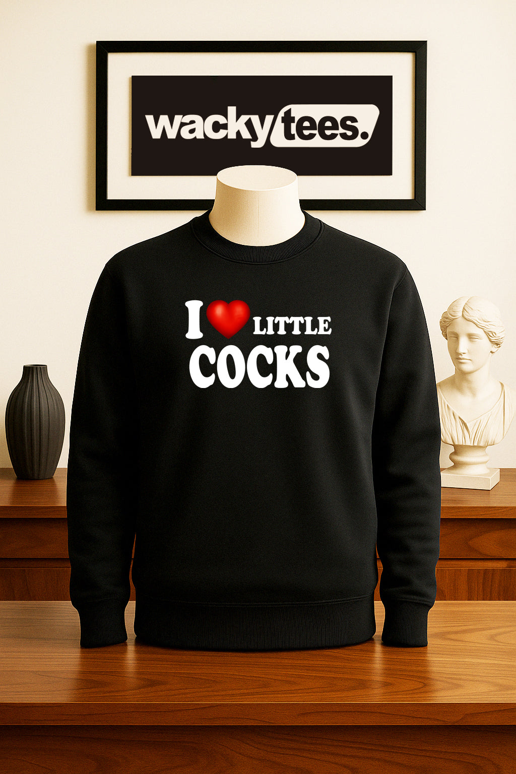 I Love Little Cocks I Heart Funny Adult Humor Graphic Tee Shirt