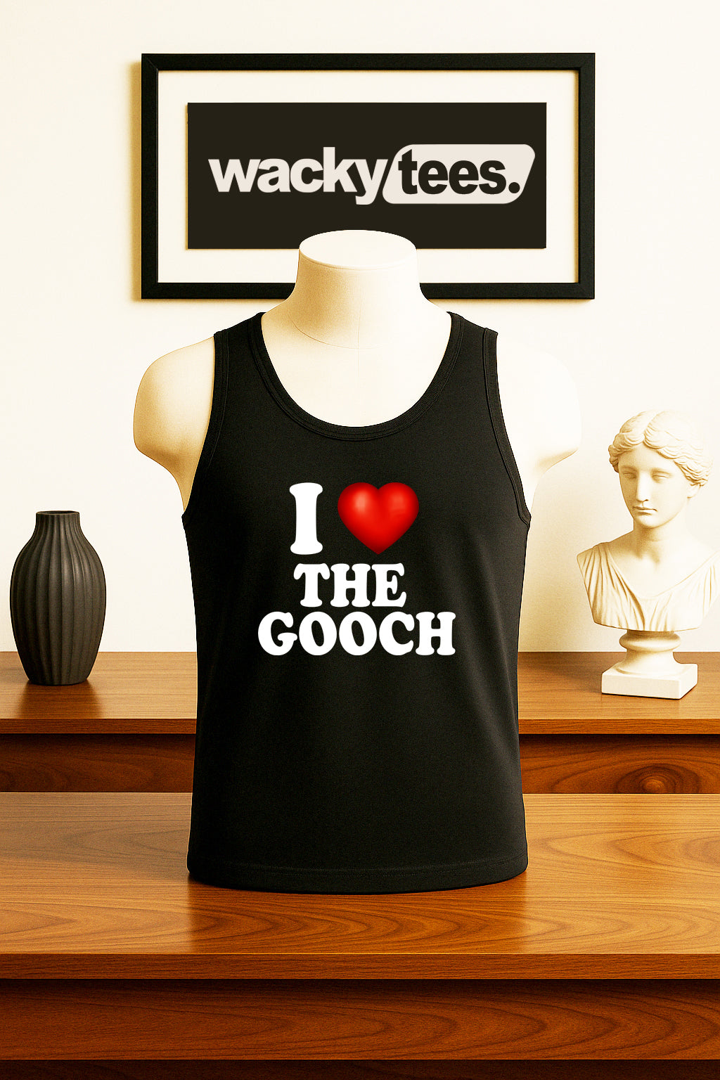 I Love The Gooch I Heart Funny Adult Humor Graphic Tee Shirt