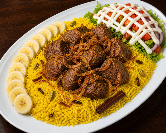 Goat meat (hilib ari) and Rice