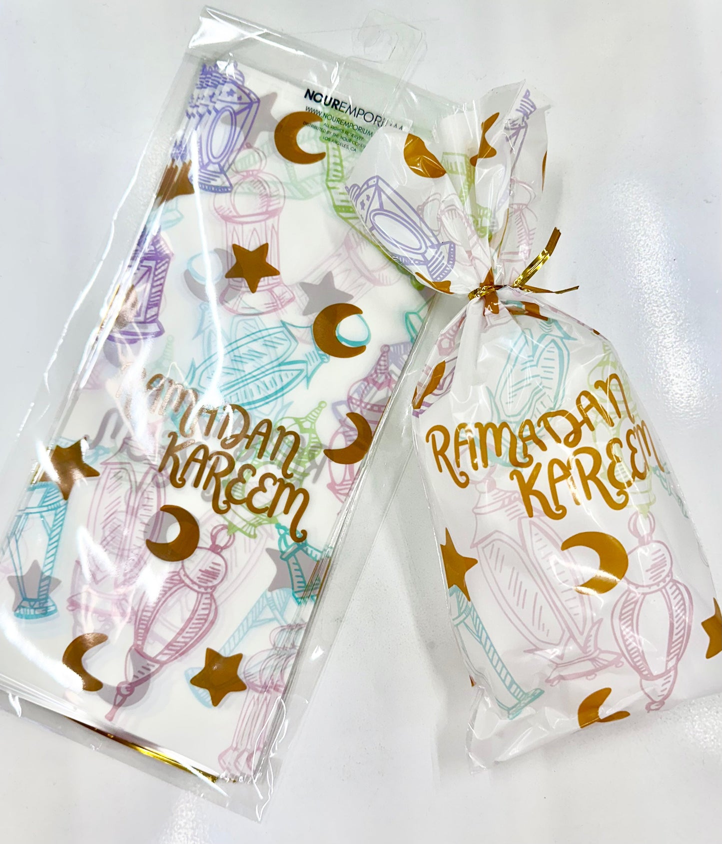 100 pcs Ramadan Mubarak treat bags