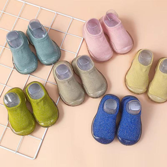 Organic Cotton Barefoot Sock Shoes for Babies & Toddlers – Clear Sole