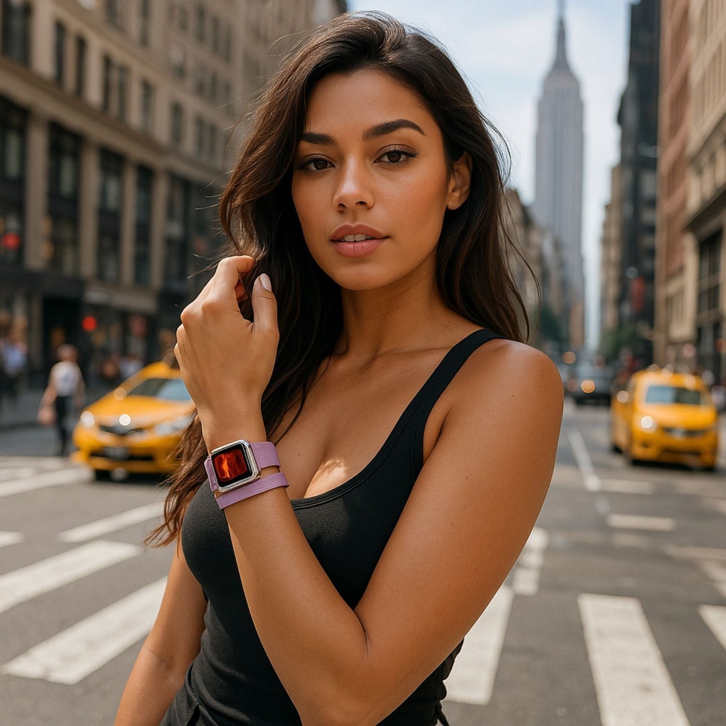 Luxury Double Wrap Brown Leather Apple Watch Band - San Diego