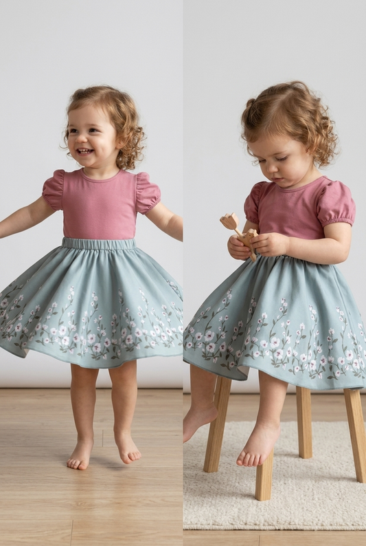 Soft and Breathable Organic Cotton Dress for Girls | Bloom