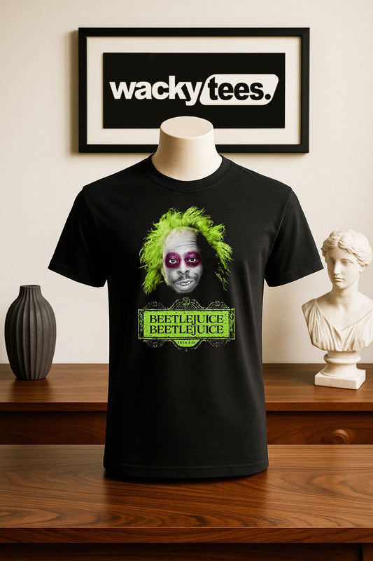 This is Beetle BeetleJuice Howard Stern Wack Pack Funny Graphic Tee Shirt