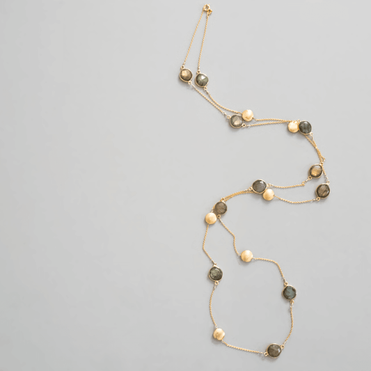 Long Labradorite Layering Chain