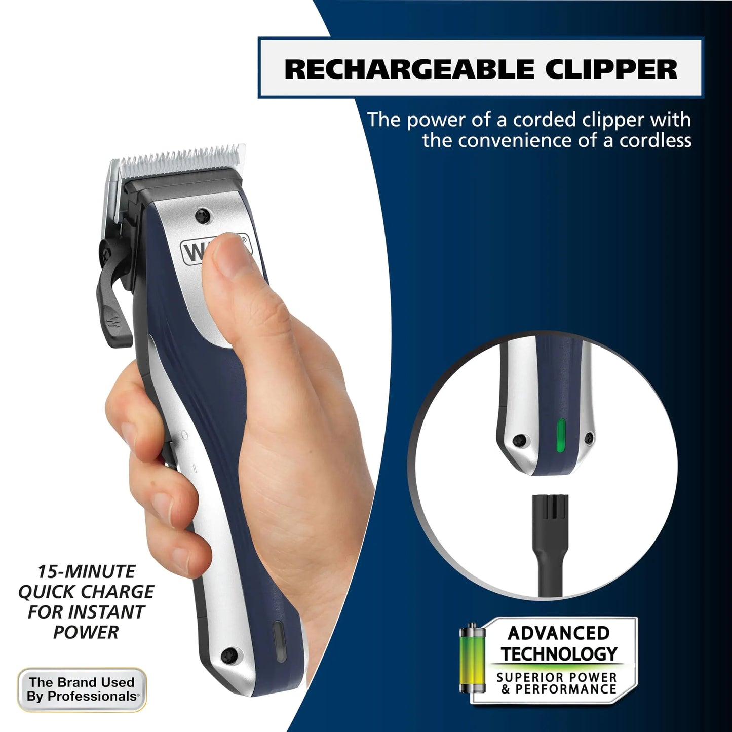 Wahl Lithium Ion Pro Cordless Hair Clippers for Men, Women & Children – Professional Home Haircut Kit