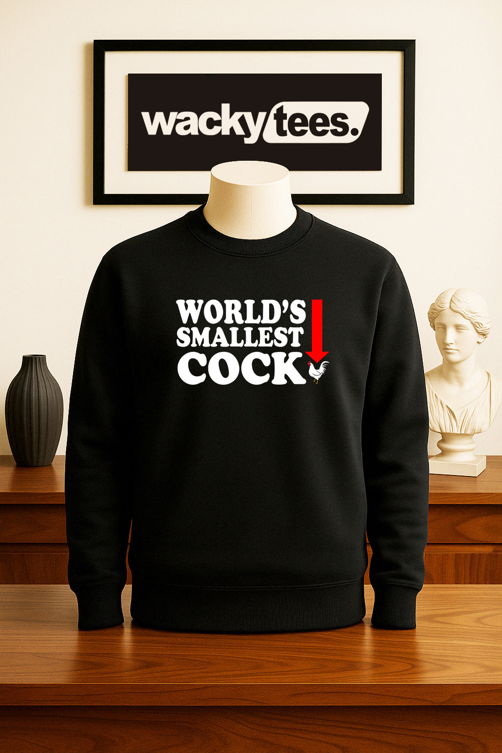 Worlds Smallest Cock Funny Adult Humor Graphic Tee Shirt