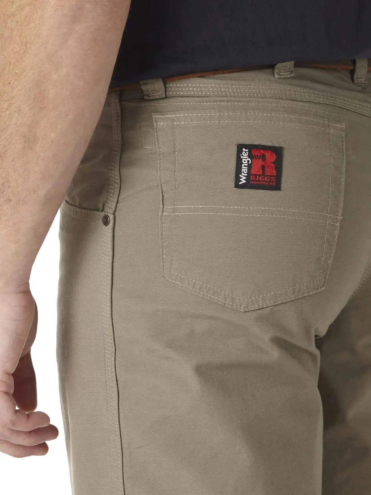 Wrangler Mens Riggs Workwear Technician Work Utility Pants - Dark Khaki Color